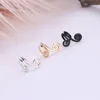 New unique 1Pcs Silver Screw Back Fashion Gold Totem Clip Earring for Women Without Piercing Cartilage Puck Rock Vintage Ear Cuff for woman Girls Love Jewerly Gifts