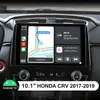10.1 inç Android Araba GPS Video Navigasyon Honda CRV için Radyo Stereo Oyuncusu 2017-2019 Kafa Ünitesi