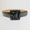 Belts Fashion Women Black Red White Belt Clear Round Square Heart Pin Buckle Wide Waist Bands Ladies Waistband Punk BeltBelts