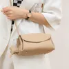 Bolsas noturnas de moda feminina de moda feminina ombro único zíper de couro genuíno Bolsa subterrânea casual fêmea de alta qualidade