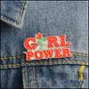 Szpilki broszki biżuteria dziewczyna kobiety moc emalia pin feminizm broszka feministyczna odznaka dżinsowe dżinsy