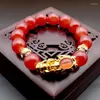 Zestawy Damskie Zestawy Bangle Damskie Zestaw Peach Flower Bead Kryształowy Bransoletka Multi kolor prosta i świeże serce zwisające kolczyki Inte22