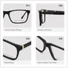 ファッションサングラスフレームキアリメンズラグジュアリースクエアメガネフレームビジネス光学処方眼鏡