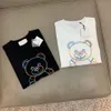 Designer di alta qualità Tide Brand Mos T-shirt da uomo Estate Girocollo Camicia a maniche corte Neon Bear Stampa Cotone Bottoming Pullover Coppie Casual Felpa allentata