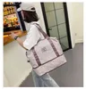 Borsa da fitness per donna, per il fine settimana, da donna, Lattice Yaga, da viaggio, leggera, da uomo, pieghevole, all'aperto, coreana 220602