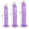 NXY dildos 3 size doorschijnende zachte jelly big dildo realistische nep lul penis buttplug sex speelgoed voor vrouw mannen vagina anale massage 220105