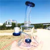 Tubi per l'acqua in vetro Beaker Bong per acqua in vetro inebriante Percolatore Recyler piattaforma petrolifera con ciotola da 14 mm 6,3 ''