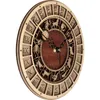 30 cm Veneza Relógio de madeira Relógio Criativo Quartzo Doze Constelações Sala de estar Decoração de Casa 220318