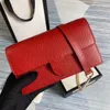 Designer schoudertassen woc mini portemonnee aan ketting Vrouwen corss body Bag portemonnee klein schuim luxe kaarthouder vintage portefeuilles flap sacoche Saffiano Messenger bag