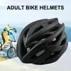 Bicicleta leve para os capacetes de motocicletas para adultos Ciclismo de segurança com capas de capacete ajustável em luzes LEDsmotorCycle