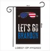 Laten we gaan Brandon Garden Flag 30x45cm USA President Biden FJB Outdoor Flags Yard Decoration American Flags Banner Ornamenten C0607G07