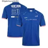 F1 t skjortor tävling publik t-shirt säsong motorsport alpine team alonso 14 racing bil fan jersey linje kort ärm skjortkläder arbete xryj