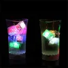 Spot goods Flash Ice Cubes Water-Activated Led Flash toy Light Put Into Water Drink Flashs Bars Wedding Birthday Christmas Festival Decor