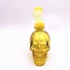 Colorful Glass Smoking Hookahs Skull Head Oil Burner Bubblers