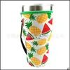 Drinkware Handle Kitchen Dining Bar Home Garden 30Oz Tumbler Sleeve 12 Colors Neoprene Cup Er With Carrying Keep Cool Anti-Ze Bag Wll1080