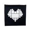 40cm Sublimation Blank Cushion Cover Pillow Cases Black Red Heart Moon DIY Photo Thermal Heat Print Party Easter Pillow Covers sxaug02