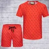 22SS hombre de manga corta de chándalsuits verano casual diseñador de moda tracksuitsr tops hombres pantalones jogging transpirable ropa deportiva de dos piezas