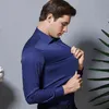 新しいストレッチアンチウィンクルコットンメンズシャツ長袖のドレスシャツ男性用スリムフィットカミザソーシャルビジネスブラウスホワイトシャツG220511