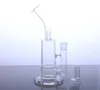 10 pouces clair narguilé verre barboteur bong pipe avec nid d'abeille et protection contre les éclaboussures huile dab rig SG-03