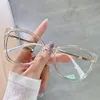 サングラス キャットアイ 処方近視メガネ クリアフレーム ブランド デザイナー 抗ブルーライト近視 女性用眼鏡フレーム -1Sungl