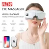 Massaggiatore per gli occhi 4D Smart Airbag Vibrazione Strumento per la cura degli occhi Comprimi Bluetooth Occhiali per il massaggio degli occhi Custodia per la fatica Rughe 220514