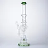 Spiral Percolator Water Pipes Thick 7mm Big Glass Bongs Sprinkler Perc Hookahs Unique Logo Oil Dab Rigs 14mm Female Joint With Bowl Recycler