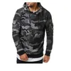 Mode Lente Dunne Mannen Hoodie Sweatshirt Lange Mouw Mannen Trui Camouflage Slim Fit Voor Man L220801