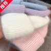 Beanie/Skull Caps Winter Angora Keep Warm Knitting Solid Cap Leisure Lady Skullies Beanies Men Women Cool Hat Davi22