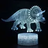 Série de dinossauros de dinossauros de dinossauros LED de cabeceira de cabeceira da área de cama LED de mesa Decoração de desktop Decoração Remote Touch Control Kids Led mesa Lâmpada de mesa D30 H220423