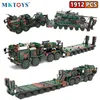 MKTOYS WW2 Askeri Alman Ordusu Binası Tuğlalar Savaş Tank Taşımacılık Kamyon Araç Blokları HX 81 Dünya Savaşı SLT Hediyeleri 220715