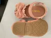 EST Summer Kids Shoes MT-CS Fashion Leathers Sweet Children Sandaler för flickor Småbarn Baby Bortable Hoolow Out Bow Shoes 220623