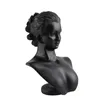 Torebki biżuterii, torby czarna żywica 3D manekin bust lady figura wystawowa naszyjnik