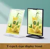 A5 148x210mm Plastic Sign Holder Bordkort Display Plastisk upprätt meny Holder Stand Poster Bildram