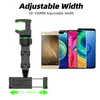 Universal Mobile Phone Holder Clip on Rearview Mirror Adjustable Stable Car Phone Bracket Multifunctional Cell-Phone Holders