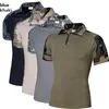 Polos masculinos Zogaa Men Polo Tactical Polo Casual Camisas Sólidas para Homens SH 220823