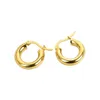 Серьги-кольца Huggie Hoop с геометрическим круглым кольцом для женщин, серьги-кольца из стерлингового серебра 925 пробы 14 карат с покрытием из белого золота для мужчин