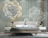 خلفية جدارية مخصصة جدار ديكور الحليمات 3D جديد الصينية النمط الزهرة الكلاسيكية الفنية تلفزيون الأريكة