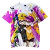 Männer T-Shirts Klassische Splatoon T-shirt Harajuku Casual Kinder Junge Mädchen Sommer Mode Cartoon Hohe Qualität Kurzarm TeeMen's