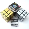 Magic Cube Cubos Rubik 3x3x3 Game Cube Silver Gold Stickers Professional Magic Magnetic Cubes للأطفال