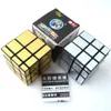 Cube magique Cubos Rubik 3x3x3, Cube de jeu argent or autocollants, Cubes magnétiques magiques professionnels, jouets pour enfants, jouet Fidget infini Cubo Rubik cadeaux de noël