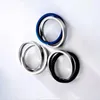 Rings de cluster Ansiedade Fidget titaniun aço inoxidável spinner spinner anel para homens mulheres 2022 Double cor clássica de moda cruzada ringcluste