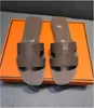 2022H Womens Summer Sandals Beach Slide Slippers Crocodile Skin Leather Flip Flops Sexy Heels Ladies Sandali Fashion Designs Orange Scuffs Shoes