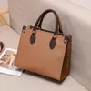 Womens Shoulder Bags ONTHEGO Fashion Leather totes Designers Handbags Bag Purse Flower Ladies Casual Tote Female HandBag