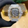 Herrklockor Designer Watches Movement Watches Leisure Business Richa Mechanical Watches Men's Gift P0C2