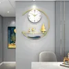 Väggklockor modern konst rolig metallklocka vardagsrum guld chic stilig klock sovrum tyst enkel horloge mural hem dekorwall