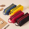 Large Capacity Pencil Bag with Double Zipper High stretch Oxford cloth Pen Cases 1222604