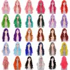 Romance Weave Wigs Deep Wave Long Curly Bangs Long Perruque Synthétique