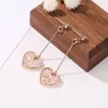 Hoop Huggie Sell Heart Earrings Design Lovely Rhinestone Crystal For Women Wedding Party Gifthoop