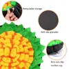 Sunflower Design Dog Sniffing Mat Tapetes Tapetes Tapetes Lavável Puzzle Publique Pet