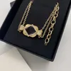 Kedjor 2022 modevarumärke god kvalitet lyxiga smycken kvinnor söt godis halsband guld fyrkantig tillbehörsfest födelsedagspresent